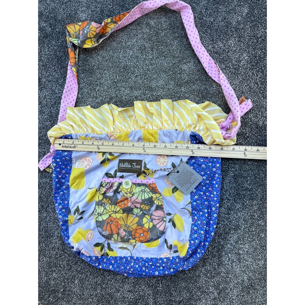 Matilda Jane Adventure Begins‎ Lemon Zest Joey Bag Purse BoHo Prints - Picture 5 of 9